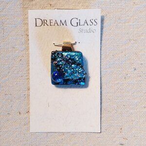 Dichroic glass pendant